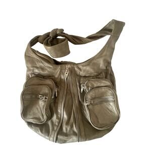 Alexander Wang Donna Green Leather Hobo Shoulder Bag